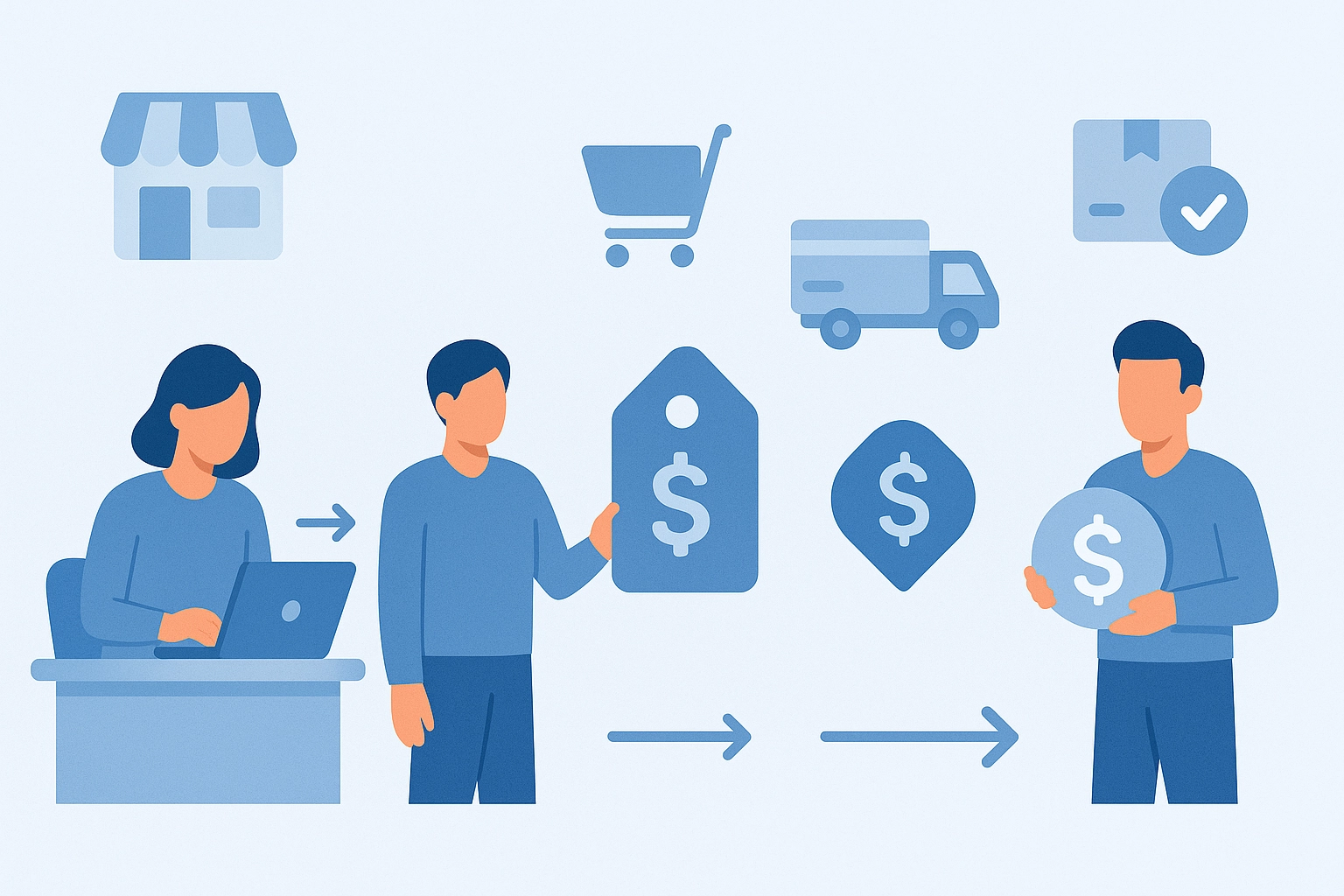 Fluxograma ilustrativo do processo de dropshipping na Dogama